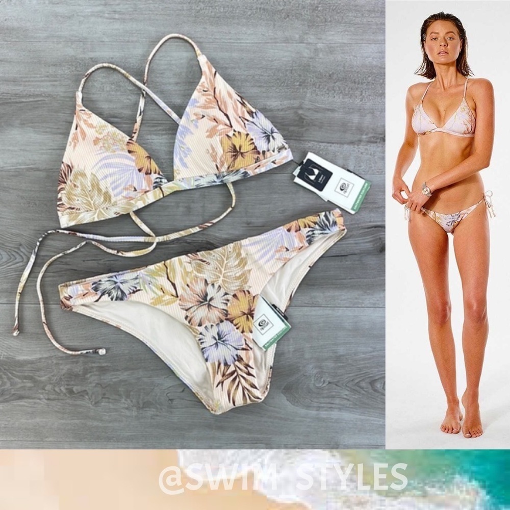 ☀️RIP CURL☀️ PARADISE CALLING X BACK PARADISE CALLING CHEEKY BIKINI SET